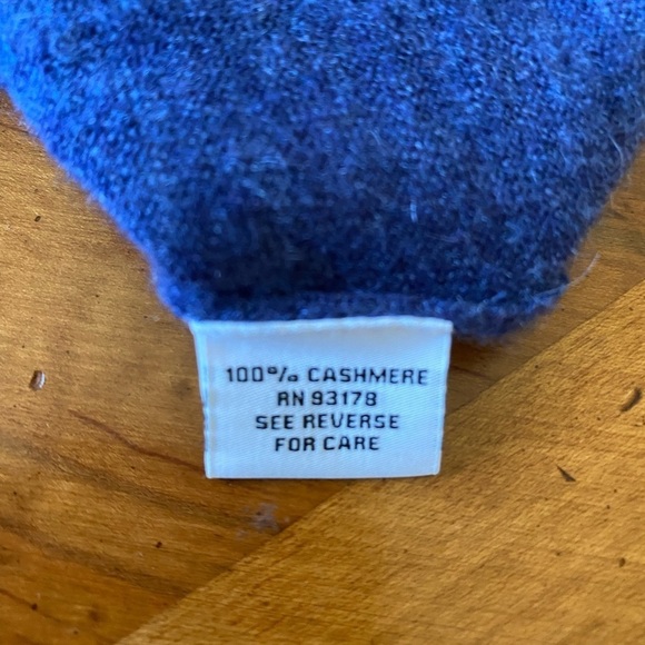 The Cashmere Project Blue 100% Fine Cashmere Sweater, EUC - Picture 5 of 5